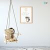 Personalisiertes Geschenk zur Taufe mit Waschbär